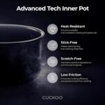 CUCKOO CR-3032 30-Cup (Uncooked) / 60-Cup (Cooked) Large Capacity Commercial Rice Cooker & Warmer with Nonstick Inner Pot, Switch Press (Silver/Black) - Image 5