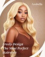 Arabella 613 Lace Front Wig Human Hair 300g-315g 13x4 Blonde Lace Front Wigs Human Hair 210% Density Body Wave 613 Frontal Wig Pre Plucked With Baby Hair (30inch, 613 13X4 body wave wig) - Image 3