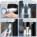 Original Soda Maker (Matte Black): Carbonate Drink (1L PET Bottle Included), Create Sparkling, Seltzer & Fizzy Water, Compatible with Any Screw-In 60L CO2 Carbonator (Not Included) - Image 4