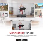 Sunny Health & Fitness Premium Foldable Treadmill for Home Workouts – Running & Walking Machine with Auto Incline, Shock Absorption, 16.5", 18", or 20” Running Deck, Compatible with Free SunnyFit App - Image 4