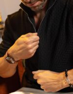 COOFANDY Men's Quarter Zip Sweaters Slim Fit Lightweight Knitted Mock Neck Pullover Casual Polo Sweaters - Image 3