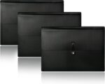Cesil 3Pcs Expanding File Folders, 13 Pockets File Organizer Accordion File Holder with Elastic Buckles Closure, A4 Paper Document Organizer for Home School Office - Image 2