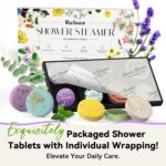 Shower Steamers Aromatherapy 8 Pack, Birthday Gifts for Women Men & Luxury Gift Box Packaging, Premium Shower Bombs with Natural Essential Oils, Home Spa Stress Relief, Relaxation Self Care - Image 7