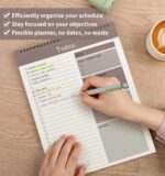 To Do List Notepad, 52 Undated Sheets （8.5"×11"）Duplex-printed Daily Planner For Work Home School Office Desk Accessories Supplies & Goal Setting Tasks- Brown - Image 6