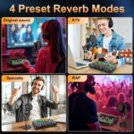 Podcast equipment bundle, with live sound card audio mixer, equipped with 3.5mm microphone, podcast microphone bundle for streaming content creation, recording, singing, and live broadcasting - Image 8
