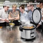 CUCKOO CR-3032 30-Cup (Uncooked) / 60-Cup (Cooked) Large Capacity Commercial Rice Cooker & Warmer with Nonstick Inner Pot, Switch Press (Silver/Black) - Image 9