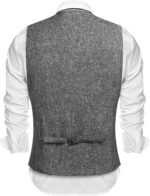 COOFANDY Men's Casual Business Vests Lightweight Waistcoat Slim Fit Suit Vest - Image 3