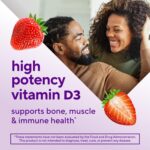 vitafusion Extra Strength Vitamin D3 Gummy, Strawberry Flavored Bone and Immune System Support (1) 120 Count - Image 4