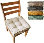 Verpert Square Thick Floor Seating Cushions,Solid Thick Tufted Cushion Meditation Pillow for Sitting on Floor,Tatami Pad for Guests or Kids Reading Nook,Yoga Living Room Sofa Balcony Outdoor (Beige) - Image 4