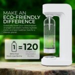 Soda Maker with BPA Free Bottle - CO2 Powered One Touch Fizz Control - Fresh Sparkling Water Maker - Homemade Sparkle Seltzer Soda Streaming Machine, Carbonated Water Machine [C02 NOT INCLUDED] - Image 6