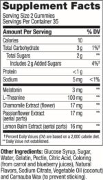 OLLY Sleep Gummy, 3 mg Melatonin, L-Theanine, Chamomile, Lemon Balm, Sleep Aid, Blackberry - 70 Count - Image 10