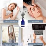 Reed Diffusers Set, 3.7 Oz Scent Diffuser, 6 Reed Diffuser Sticks, Home Fragrance Hyacinth, Peony & Citrus, Aromatherapy Oil Diffuser Reeds, More Masculine Scent, Bathroom & Office Decor 110ml - Image 7