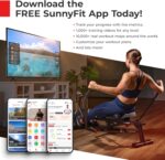 Sunny Health & Fitness Premium Foldable Treadmill for Home Workouts – Running & Walking Machine with Auto Incline, Shock Absorption, 16.5", 18", or 20” Running Deck, Compatible with Free SunnyFit App - Image 9