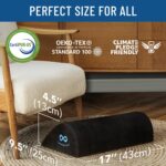 Foot Rest for Under Desk at Work - Memory Foam Office Foot Stool & Under Desk Footrest Leg Elevation Pillow for Gaming & Home Office, Supports Posture - Image 7