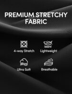 IUGA Womens Dress Pants Wide Leg Pull On Stretchy Work Pants Women High Waisted Business Casual Trousers with Pockets - Image 5