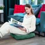 Floor Pillow, Memory Foam Meditation Cushion, Floor Pillows for Adults Sitting, Large Square Seat Cushion for Yoga, Living Room, 20x20 Inch (Green) - Image 7