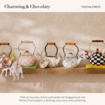 MACKENZIE-CHILDS Enamel Whistling Tea Kettle, Decorative Teapot for Stovetop, Brown-and-White Mocha Check - Image 4