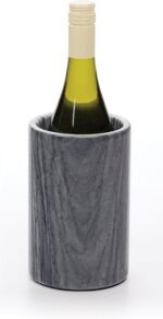 RSVP International Grey Marble Cooler, 4.5" x 7" | Use with Champagne, Wine, Beer, Kitchen Tools & More | Keeps Drinks Cold in Elegance, One Size - Image 3