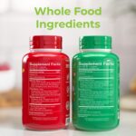 Balance of Nature Fruits & Veggies Supplements - Whole Fruit and Vegetable Ingredients for Women, Men, and Kids - 90 Fruit Capsules, 90 Veggie Capsules - 2 Sets - Image 3