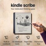 Amazon Kindle Scribe (32GB) - Your notes, documents and books, all in one place. With built-in AI notebook summarization. Includes Premium Pen - Tungsten - Image 2