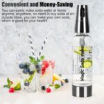 Portable Soda Siphon, 1L Travel Sparkling Water Maker Machine for Home & Outdoor, Carbonated Water Soda Streaming Machine, Soda Maker for Cocktails or Fizzy Drink, 8 gram CO2 Cartridges(Not Included) - Image 3