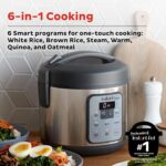 Instant Pot Zest 8 Cup One Touch Rice Cooker, From the Makers of Instant Pot, Steamer, Cooks Rice, Grains, Quinoa and Oatmeal, 8-cup cooked/4-cup uncooked, No Pressure Cooking Functionality - Image 3