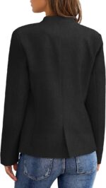 GRAPENT Women's Business Casual Pockets Work Office Blazer Back Slit Jacket Suit - Image 3