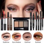 All In One Makeup Kit, Travel Makeup Kit, Makeup Gift Set, Makeup Kit for Women Full Kit, Makeup Bundle Includes Foundation Eyeshadow Palette Lipstick Eyeliner Mascara Contour Stick Cosmetic Brush Set - Image 6