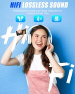 64GB Bluetooth MP3 Player - 2.4" Screen Portable HiFi Mp3 Player with Built-in Speaker, MP3 Music Player with Voice Recorder, FM Radio, Touch Buttons,Support up to 256GB SD Card - Image 6