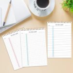 KAICN To Do List Notepad, Undated Daily Planner Notepad With To Do List Notebook Checklist Planner Spiral Waterproof Notepad for Office Supplies, School Planner, Green, 52 Sheets, 5.5"*8.3" A5 Size - Image 8