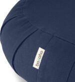 CRESCENT Zafu Meditation Cushion | Organic Cotton | Buckwheat Hulls | Removable Washable Cover - Image 5