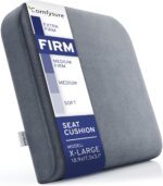 Seat Cushion Extra Large - Firm Memory Foam Chair Pad for Recliner, Wheelchair, Office Chair, Stadium, Bleacher, Car, Floor, Patio Furniture, Bariatric Overweight Users 19”x17”x3” - Image 2