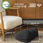 Everlasting Comfort Adjustable Cloud Foot Rest for Under Desk at Work with Pressure Point Nodes - Ergonomic Memory Foam Office Foot Stool & Desk Footrest for Gaming & Home Office - Image 7