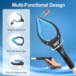 Grabber Reacher Tool - 32” Extra Long Foldable Gripper and Reaching Tool - Heavy Duty Pick Up Stick Grabbers for Seniors, Trash, Surgery Recovery Must Haves Gifts (Blue) - Image 5