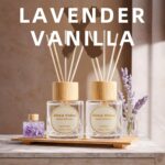 Reed Diffuser Set, Binca Vidou Lavender & Vanilla Natural Scent Oil Diffusers with Sticks for Home Office Bathroom Aromatherapy Decor 1.69oz x 2 - Image 3