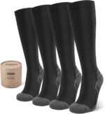 Compression Socks for Men & Women (2/4/6 Pairs) 20-30 mmHg Graduated Compression Knee High for Running, Athletic - Image 2