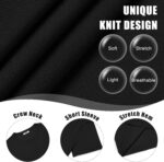 COOFANDY Mens Knit T-Shirts Casual Crewneck Short Sleeve Shirts Summer Tops Basic Pullover Tees - Image 6