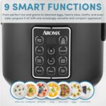 AROMA® 12-Cup (Cooked) Digital Rice & Grain Multicooker (ARC-966BD), Black - Image 4