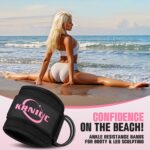 Ankle Resistance Bands with Cuffs, Resistance Bands for Working Out, Home Gym Workout Equipment for Women, Pilates Exercise, Hip, Leg, Glute Ankle Weights Training- Exercise Guides Included - Image 7