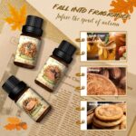 Fall Essential Oil for Diffusers, Autumn Fragrance Oil Set, Aromatherapy Oils Gift Set for Candle Soap Making - Apple Cider, Nutmeg, Snickerdoodle, Vanilla, Forest Pine, Pumpkin Spice, 6x10ml - Image 5