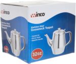 Winco Gooseneck Teapot, 32-Ounce,Stainless Steel,Medium - Image 6