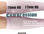 BRISIRA Coolmax Cooling Compression Knee High Socks Women 2 Pairs 15-20 mmHg Circulation Support for Nurse Running Travel - Image 5