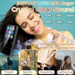 80GB MP3 Player with Bluetooth Portable HiFi Music Player with HD Speaker, Lossless Sound, FM Radio, Voice Recorder, Touch Buttons, E-Book (Earphones & 16GB + 64GB Card Included, No WiFi) - Image 3