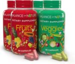 Balance of Nature Fruits & Veggies Supplements - Whole Fruit and Vegetable Ingredients for Women, Men, and Kids - 90 Fruit Capsules, 90 Veggie Capsules - 2 Sets - Image 2