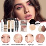All In One Makeup Kit, Travel Makeup Kit, Makeup Gift Set, Makeup Kit for Women Full Kit, Makeup Bundle Includes Foundation Eyeshadow Palette Lipstick Eyeliner Mascara Contour Stick Cosmetic Brush Set - Image 5