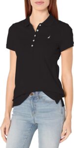 Nautica Women's 5-Button Short Sleeve Cotton Polo Shirt - Image 2