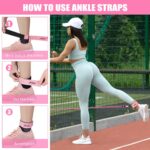 Resistance Bands, Exercise Bands with Handles for Working Out, Fitness Bands for Women, Workout Equipment Home Gym, Training Bands with Door Anchor, Ankle Straps, Shape Body, Physical Therapy - Image 4