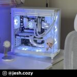 NZXT H6 Flow RGB Mid-Tower Airflow Case with 3 RGB Fans, Panoramic Glass Panels, and Cable Management - White - Image 10