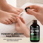Tea Tree Essential Oil by Fiora Naturals - 100% Pure Organic Oil, for Face, Hair, Skin, Acne, Scalp, Foot and Toenails, Melaleuca Alternifolia - Image 6