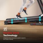 Sunny Health & Fitness Premium Foldable Treadmill for Home Workouts – Running & Walking Machine with Auto Incline, Shock Absorption, 16.5", 18", or 20” Running Deck, Compatible with Free SunnyFit App - Image 7